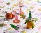 KIP & CO - STALK WINE GLASS 2P SET - GARDEN PARTY