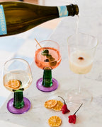 KIP & CO - STALK WINE GLASS 2P SET - GARDEN PARTY