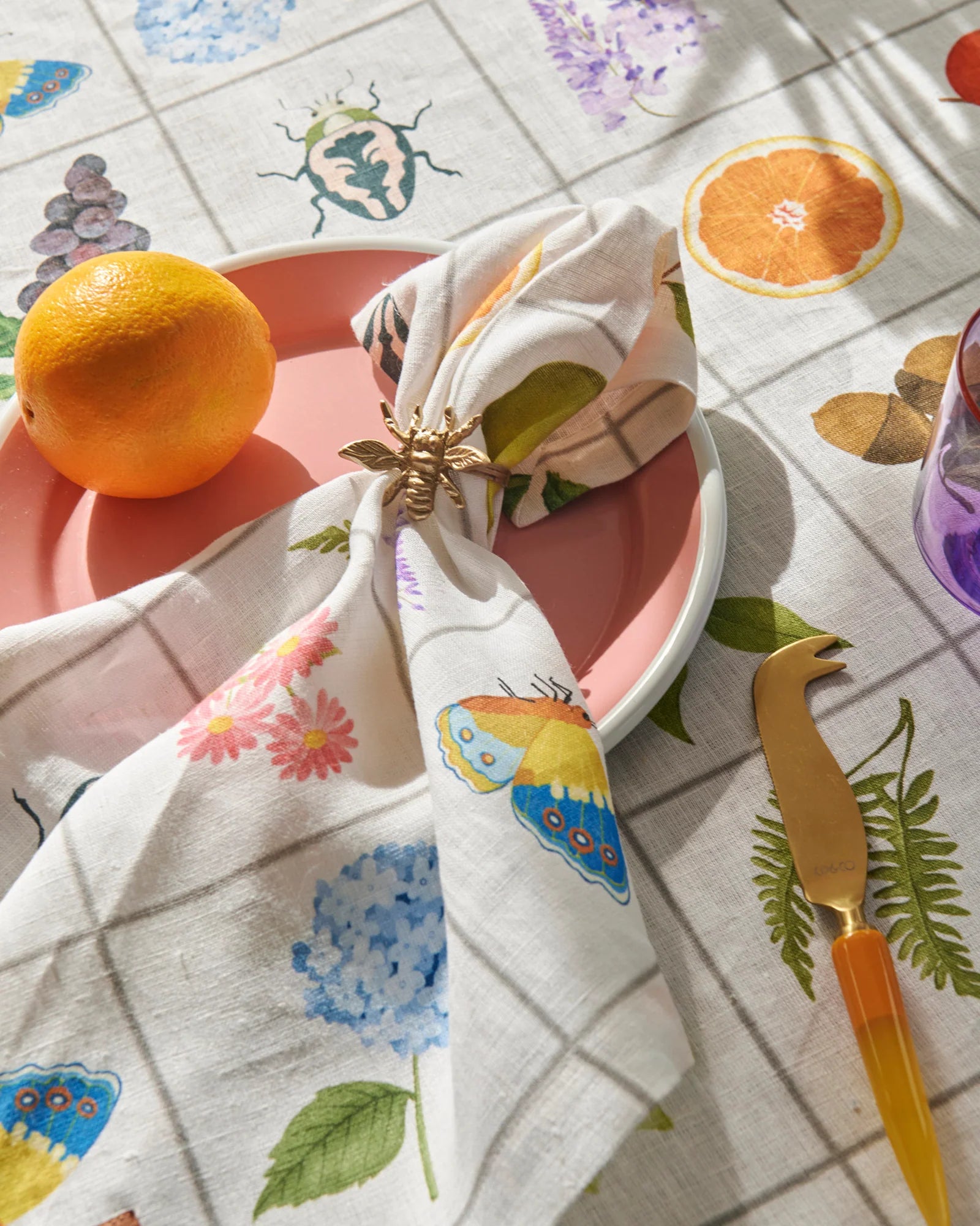 KIP & CO - LINEN 4P NAPKIN SET - PRAIRIE