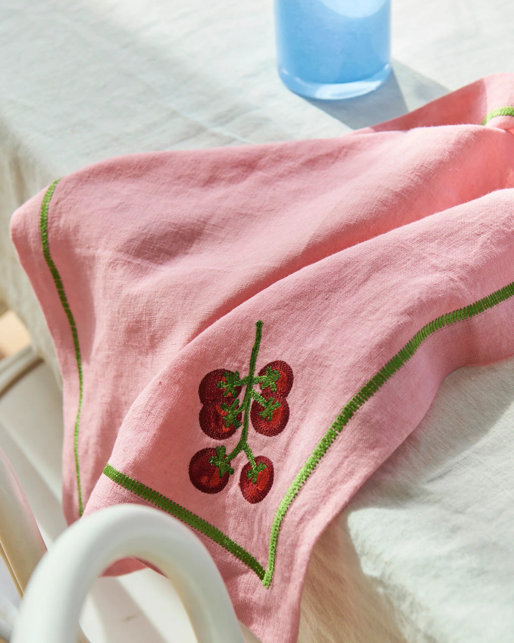 KIP & CO - EMBROIDERED LINEN 4P NAPKIN SET - SUPPER CLUB