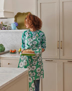 KIP & CO - OVEN MITT - TUMBLING FLOWERS GREEN