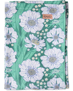 KIP & CO - LINEN TABLECLOTH STANDARD RECTANGULAR - TUMBLING FLOWERS GREEN