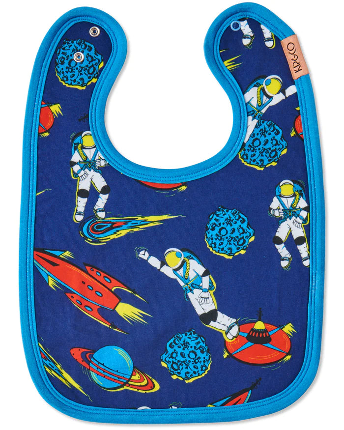 KIP & CO - ORGANIC COTTON BIB - OUTER SPACE