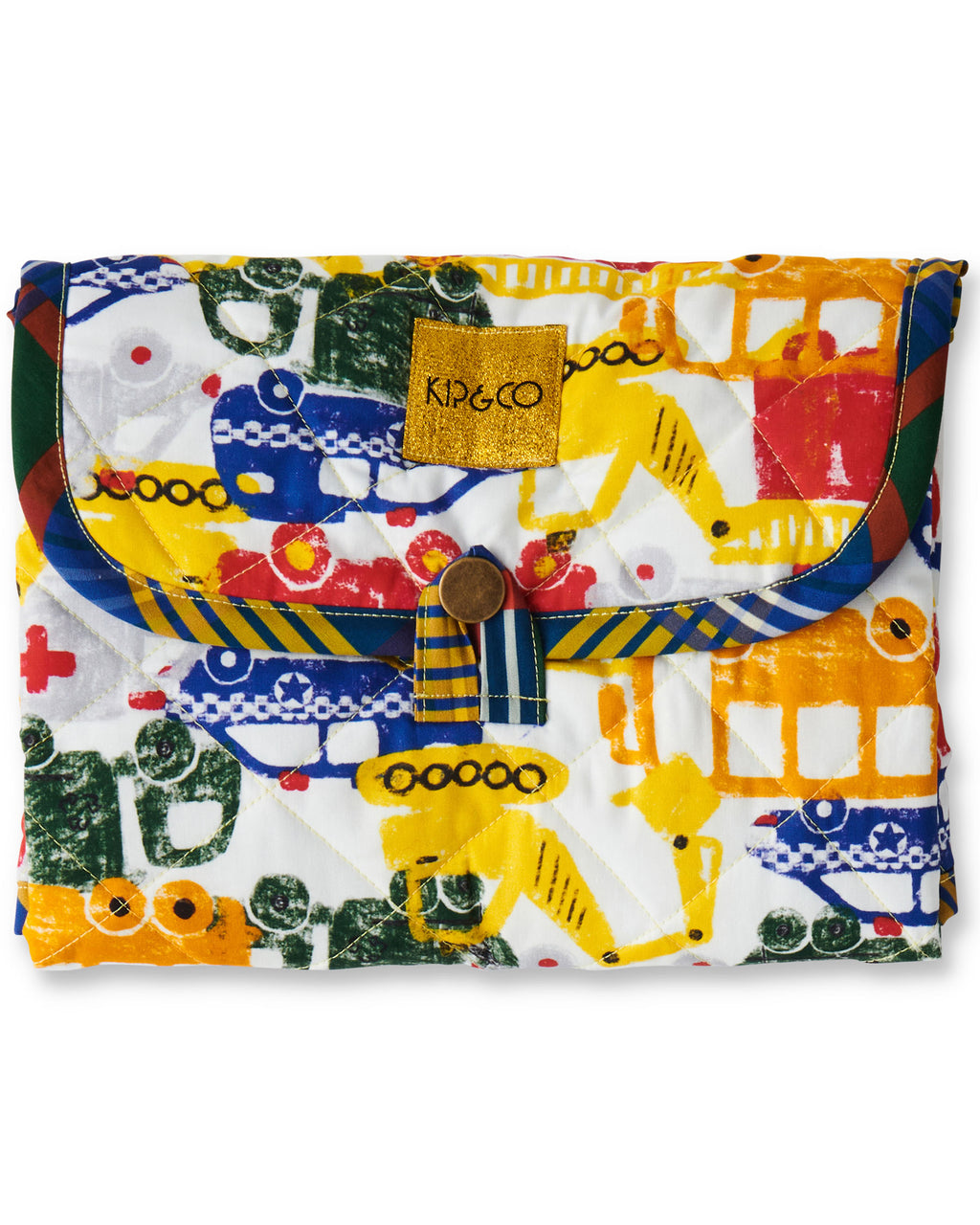 KIP & CO - BABY CHANGE MAT - BIG WHEELS