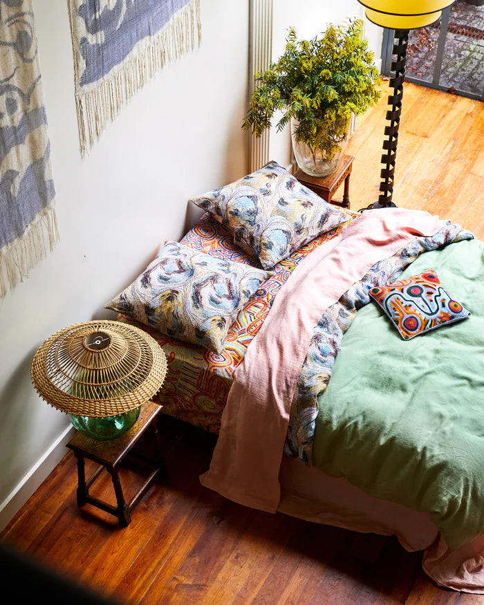 KIP & CO X ERNABELLA ARTS - LIKARA LINEN QUILT COVER