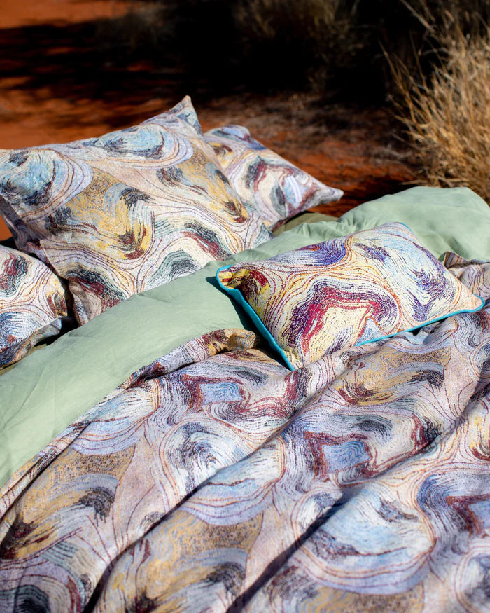 KIP & CO X ERNABELLA ARTS - LIKARA LINEN QUILT COVER