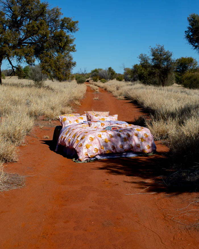 KIP & CO X ERNABELLA ARTS - TJULPU KULUNYPA LINEN QUILT COVER