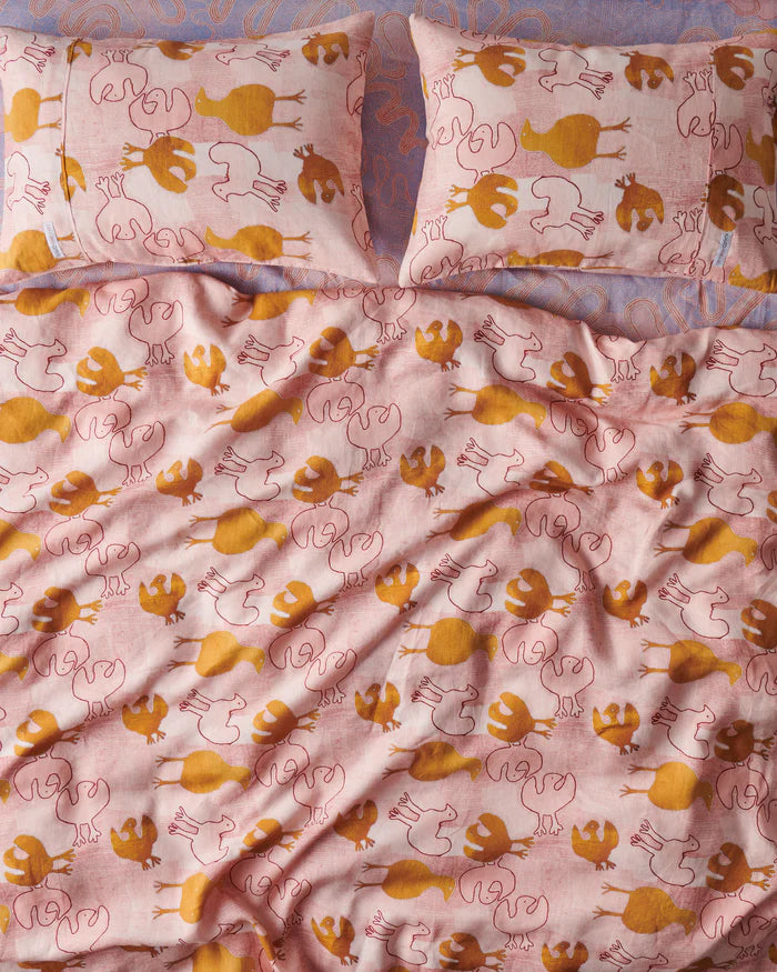 KIP & CO X ERNABELLA ARTS - TJULPU KULUNYPA LINEN QUILT COVER