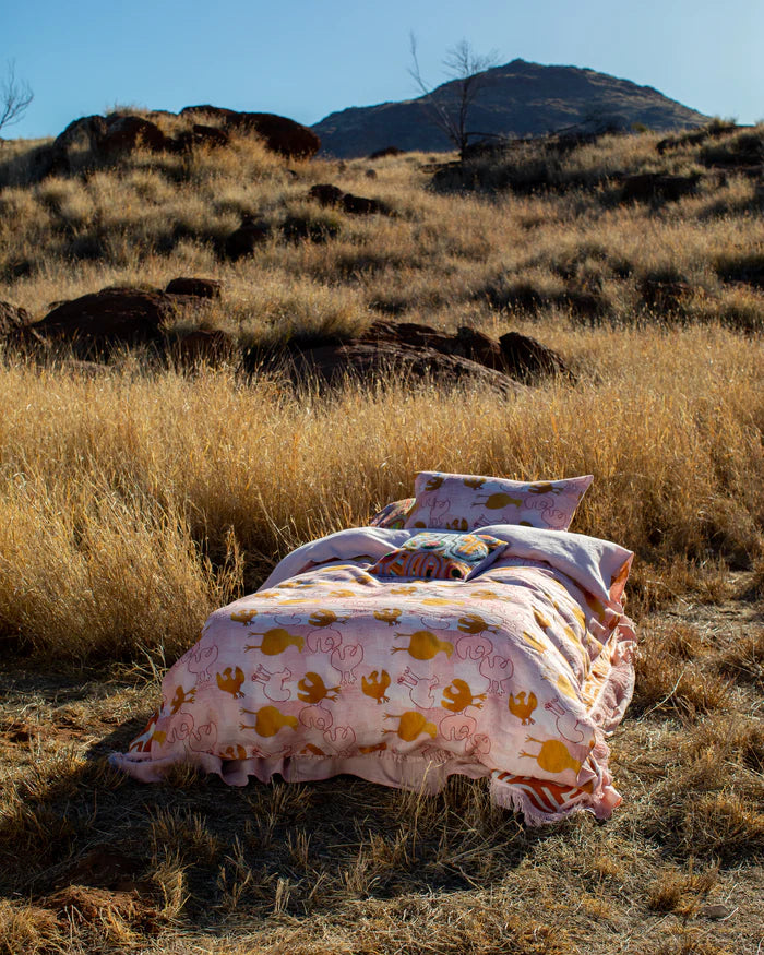 KIP & CO X ERNABELLA ARTS - TJULPU KULUNYPA LINEN QUILT COVER