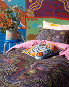 KIP & CO X ERNABELLA ARTS - TJALA TJUKURPA LINEN QUILT COVER
