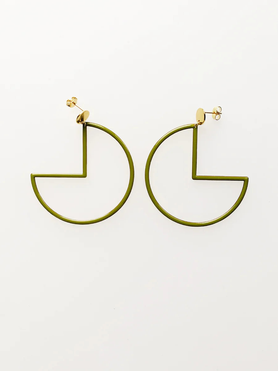 MIDDLE CHILD - TIPTOE EARRINGS - AVOCADO