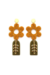 MIDDLE CIHLD - SWEET-TALKER EARRINGS - MUSTARD