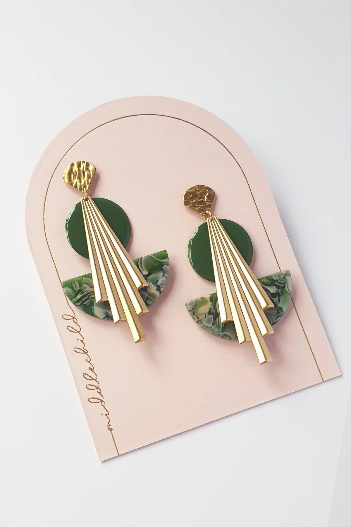 MIDDLE CHILD - BROADWAY EARRINGS - GREEN