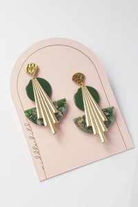 MIDDLE CHILD - BROADWAY EARRINGS - GREEN