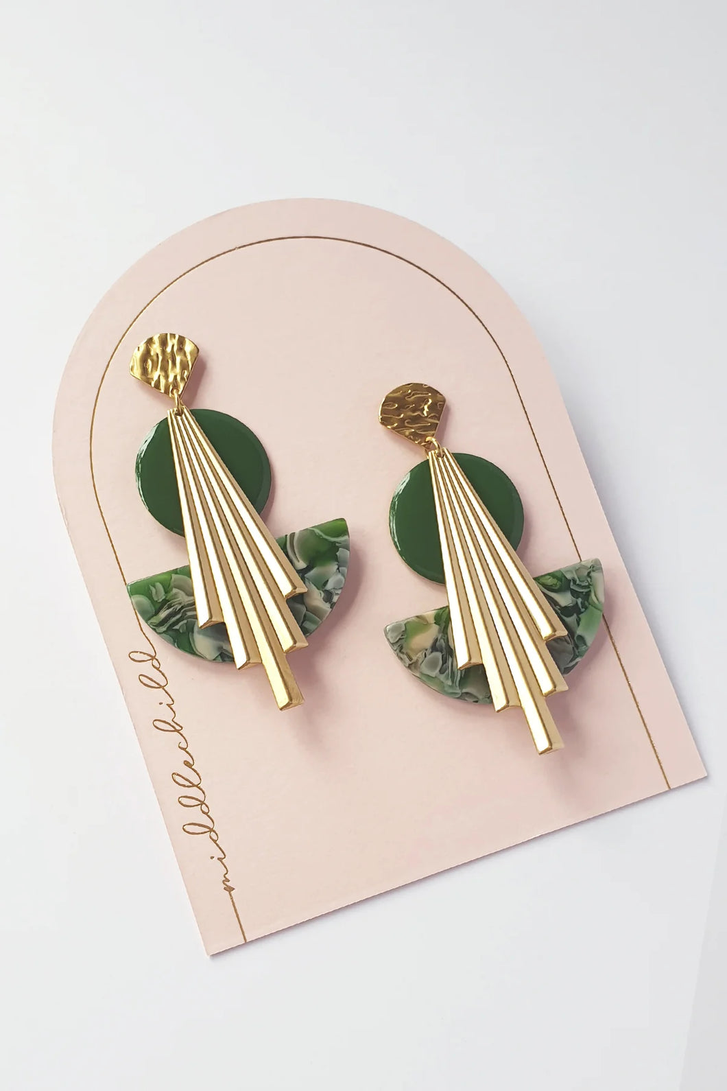 MIDDLE CHILD - BROADWAY EARRINGS - GREEN