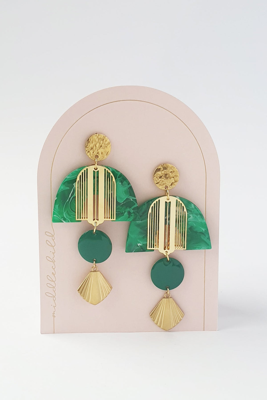 MIDDLE CHILD - CHARLESTON EARRINGS - GREEN