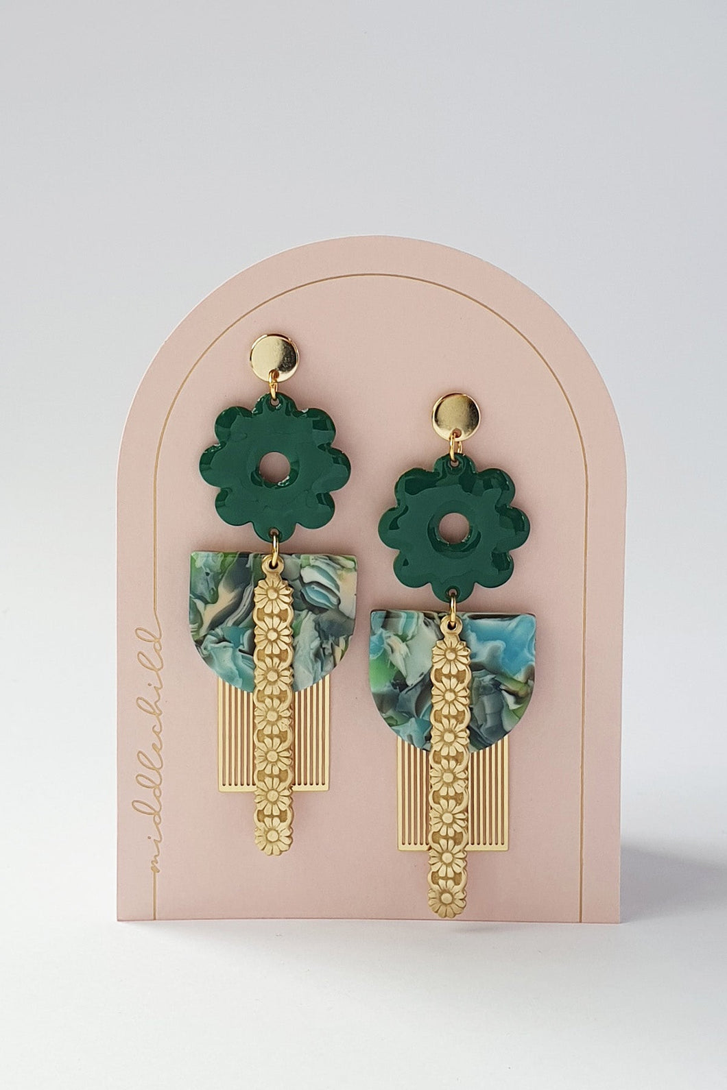 MIDDLE CHILD - FAIRGROUND EARRINGS - MALLARD