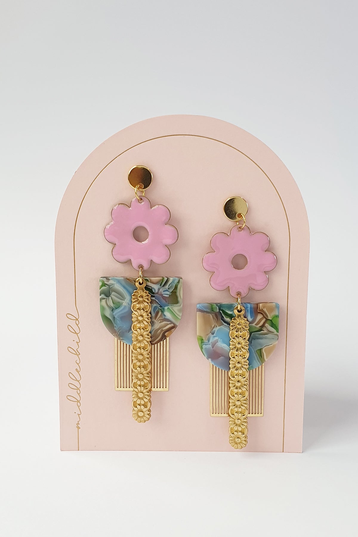 MIDDLE CHILD - FAIRGROUND EARRINGS - ORCHID