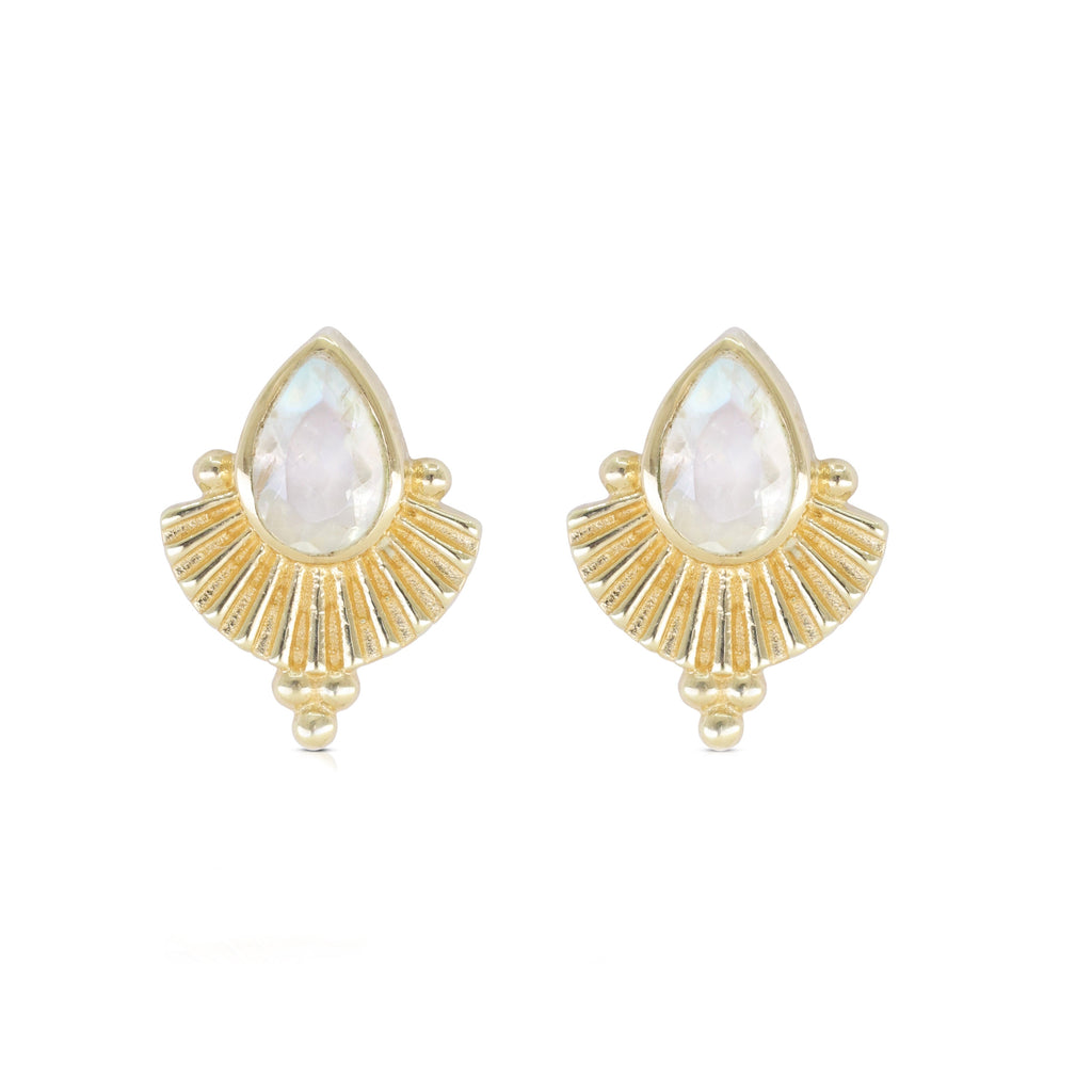 TONIMAY - VENUS MOONSTONE GOLD EARRINGS