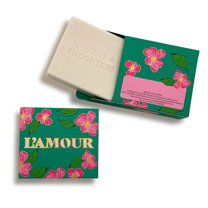 MURPHY & DAUGHTERS - MESSAGE ON A SOAP - L'AMOUR (GERANIUM)