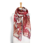 D)LUX - PARKER LEAF WOOL/MODAL SCARF - SPICE