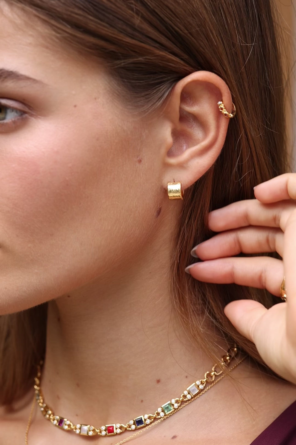 TONIMAY - ZAHRA GOLD EARRINGS