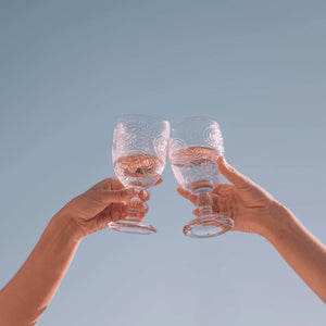 WANDERING FOLK - PRIMROSE GOBLET GLASS (SET OF 2)