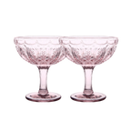 WANDERING FOLK - PRIMROSE MARGARITA GLASS (SET OF 2)