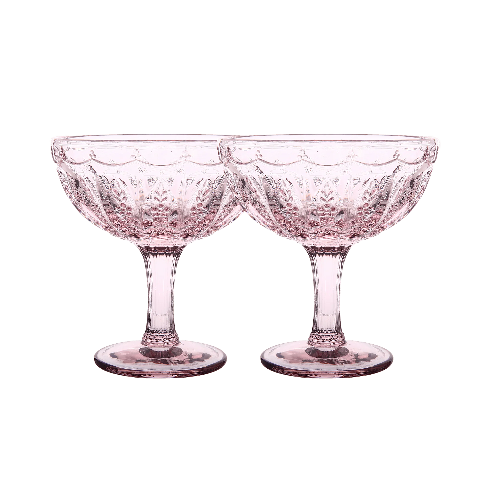 WANDERING FOLK - PRIMROSE MARGARITA GLASS (SET OF 2)
