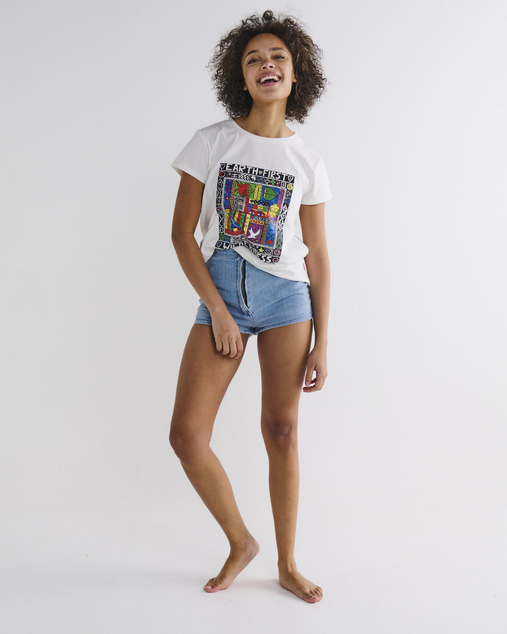 KIP & CO X JENNY KEE - ADULT ORGANIC COTTON T-SHIRT - EARTH FIRST WILDERNESS