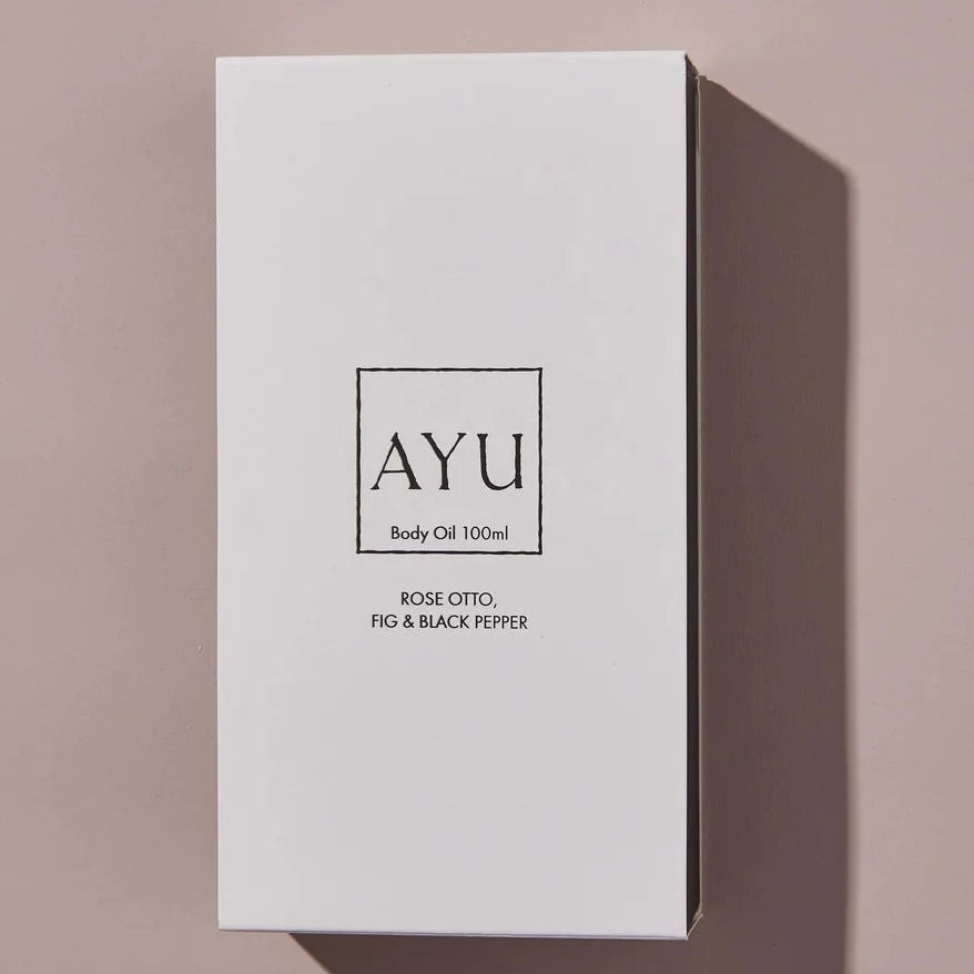 AYU - BODY OIL 100ML - ROSE, OTTO, FIG & BLACK PEPPER