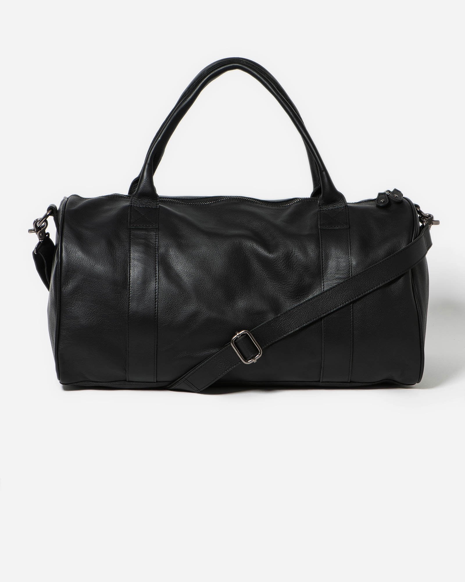 STITCH & HIDE - GLOBE WEEKENDER - BLACK