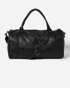STITCH & HIDE - GLOBE WEEKENDER - BLACK