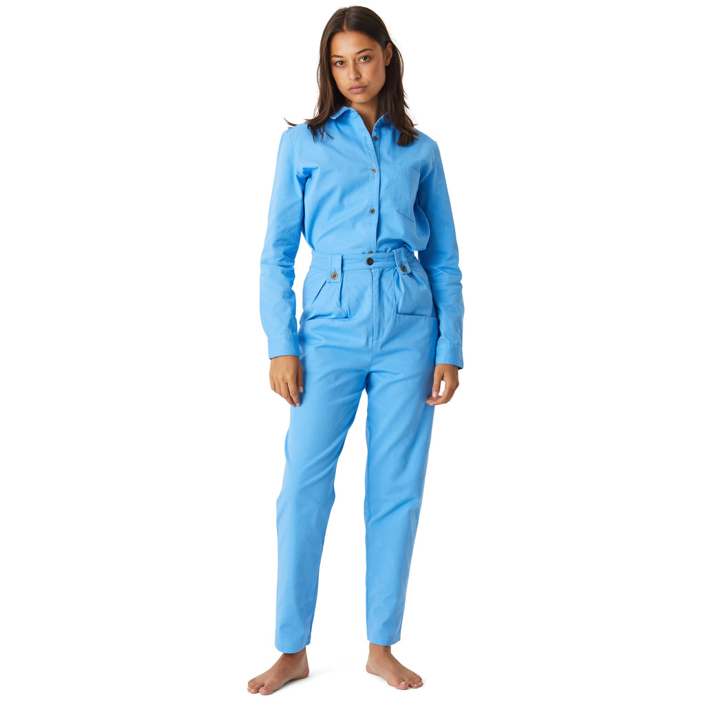 KIP & CO - HIGH WAISTED PANT - AZURE BLUE