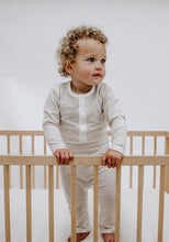 Load image into Gallery viewer, MIANN &amp; CO - ORGANIC COTTON LONG SLEEVE JUMPSUIT - CINNAMON GRID
