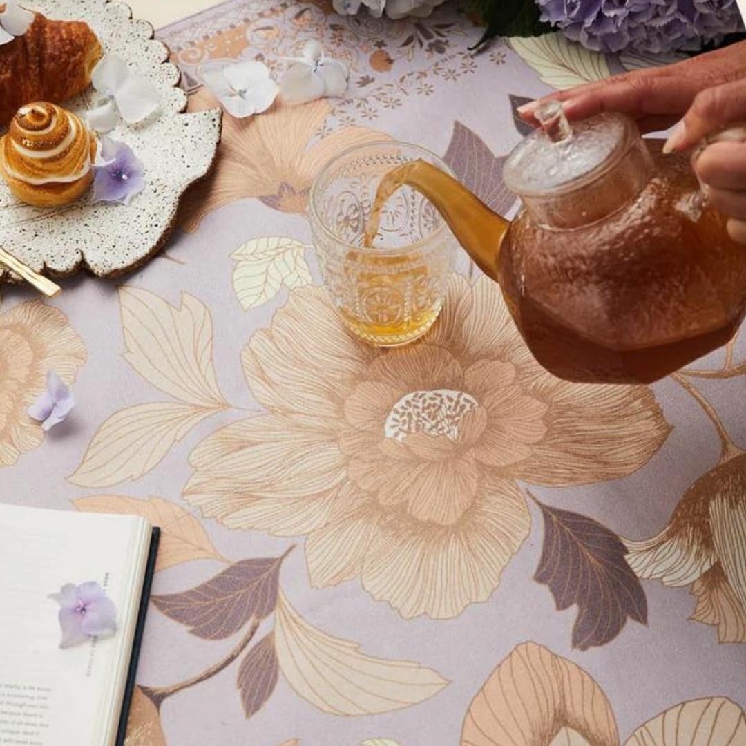 WANDERING FOLK - GRANDE FLEUR PICNIC RUG - LILAC