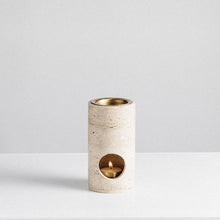 Load image into Gallery viewer, ADDITION STUDIO- SYNERGY OIL BURNER - TRAVERTINE - INSTORE PICKUP ONLY
