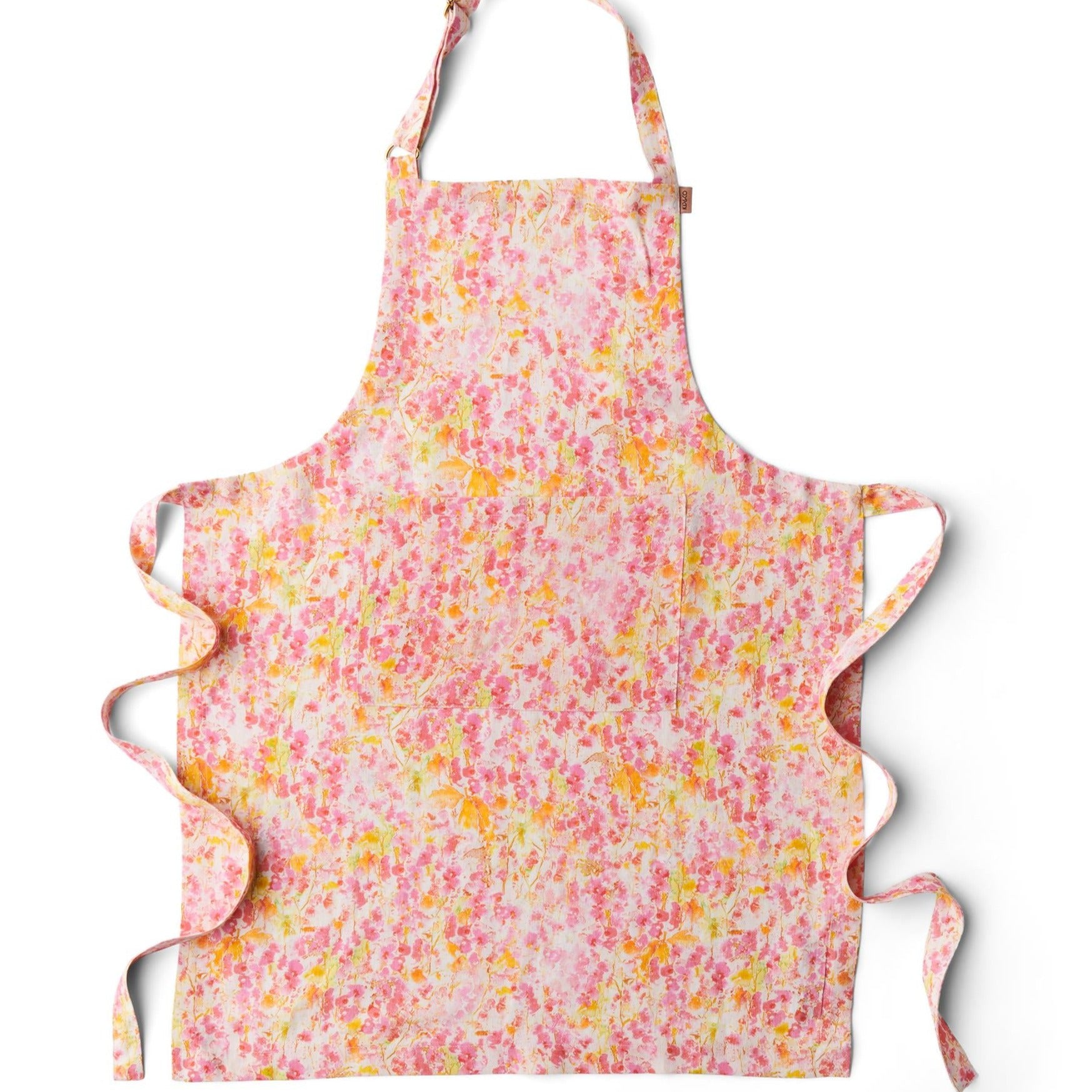 KIP & CO - BUDDING BLOSSOM LINEN APRON