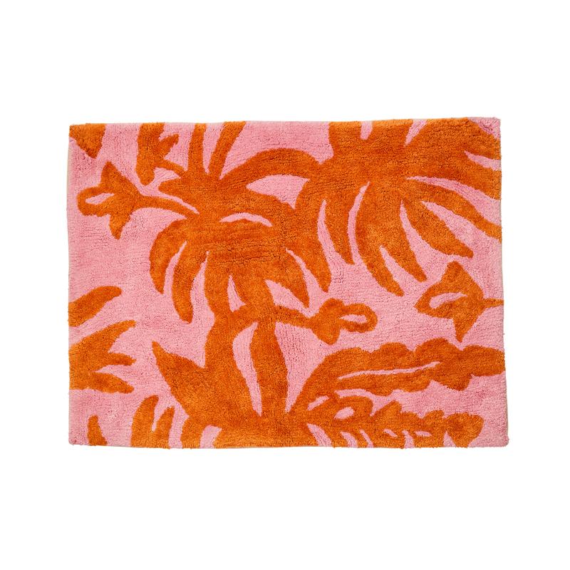 BONNIE & NEIL - BATH MAT - LEAFY RUST