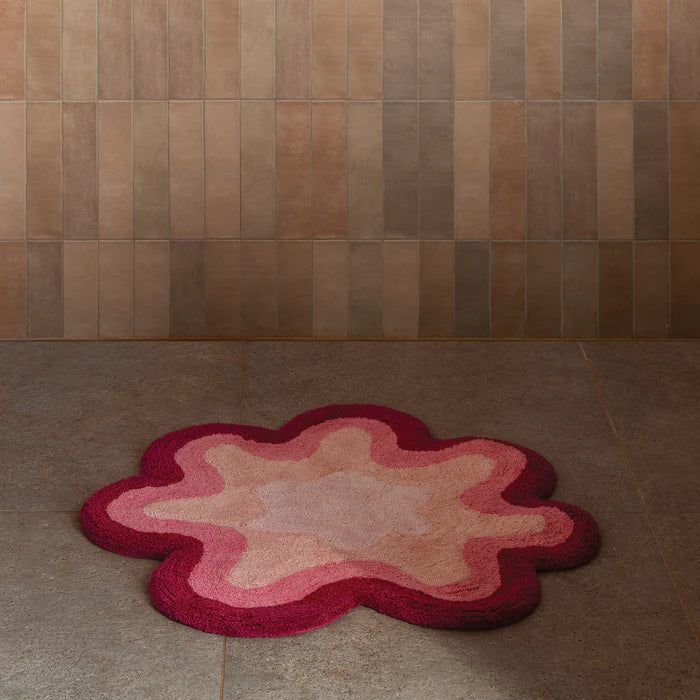 BONNIE & NEIL - WAVE PINK BATH MAT