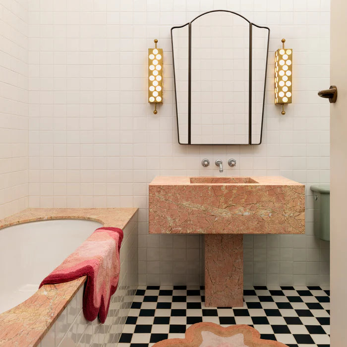 BONNIE & NEIL - WAVE PINK BATH MAT