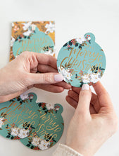 Load image into Gallery viewer, BESPOKE LETTERPRESS - 6PK CHRISTMAS GIFT TAGS &quot;A VERY MERRY CHRISTMAS TO YOU&quot;
