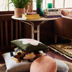 RACHEL CASTLE - KNIT CUSHION - SNOW PEA