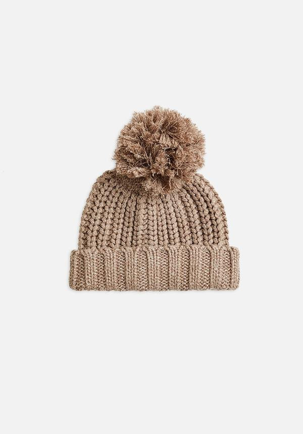 MIANN & CO - CHUNKY BEANIE - FAWN