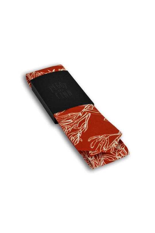 PEGGY & FINN - KANGAROO PAW BURNT ORANGE TIE