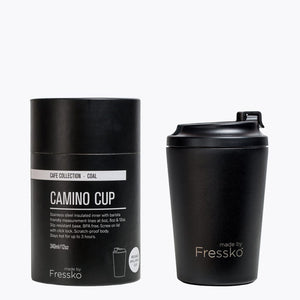 MADE BY FRESSKO - CAMINO REUSABLE COFFEE CUP 340ML/12OZ - COAL