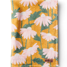 Load image into Gallery viewer, KIP &amp; CO - PRINTED TERRY BATH TOWEL - DAISY BUNCH MUSTARD
