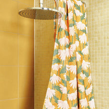 Load image into Gallery viewer, KIP &amp; CO - PRINTED TERRY BATH TOWEL - DAISY BUNCH MUSTARD
