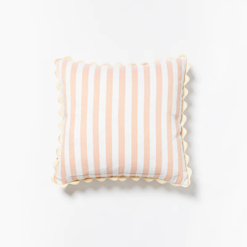 BONNIE & NEIL - WOVEN STRIPE PINK CUSHION 60CM
