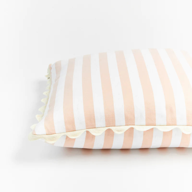 BONNIE & NEIL - WOVEN STRIPE PINK CUSHION 60CM
